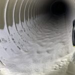 Flujo en colectores de polvo ducto obstruido