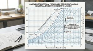 deshumidificación industrial carta psicrometrica