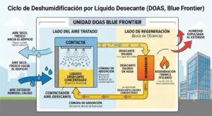 deshumidificación industrial diagrama de bloques