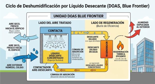 deshumidificación industrial diagrama de bloques